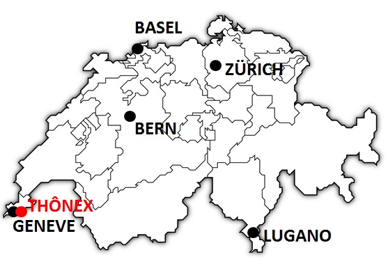 Karte Thonex