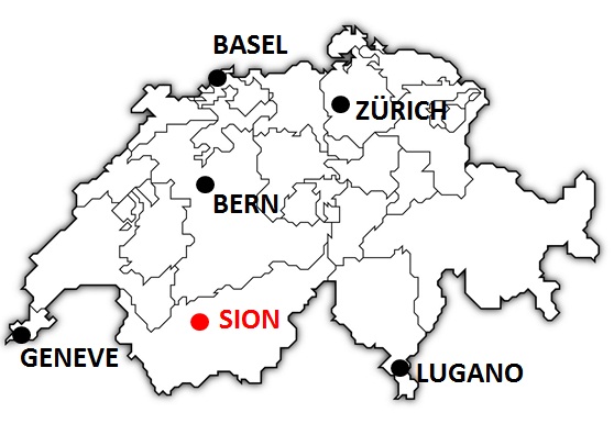 Karte Sion